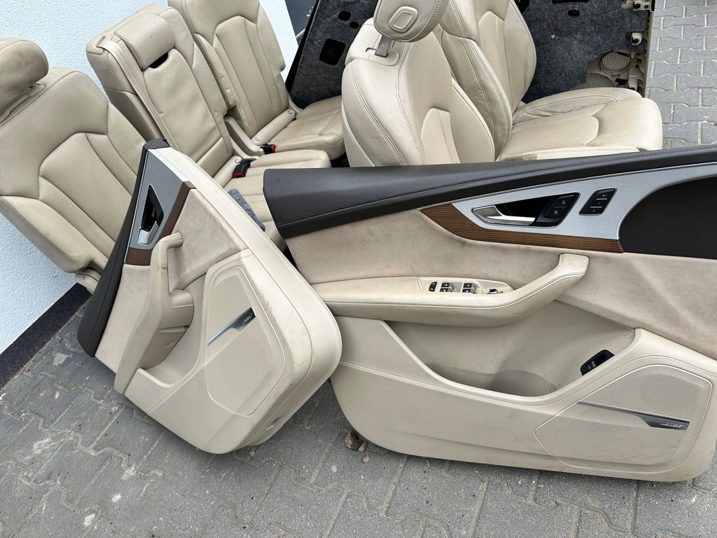 фото №6, Sq7 q7 4m s-line сидіння шкіра світла кремовий комплект