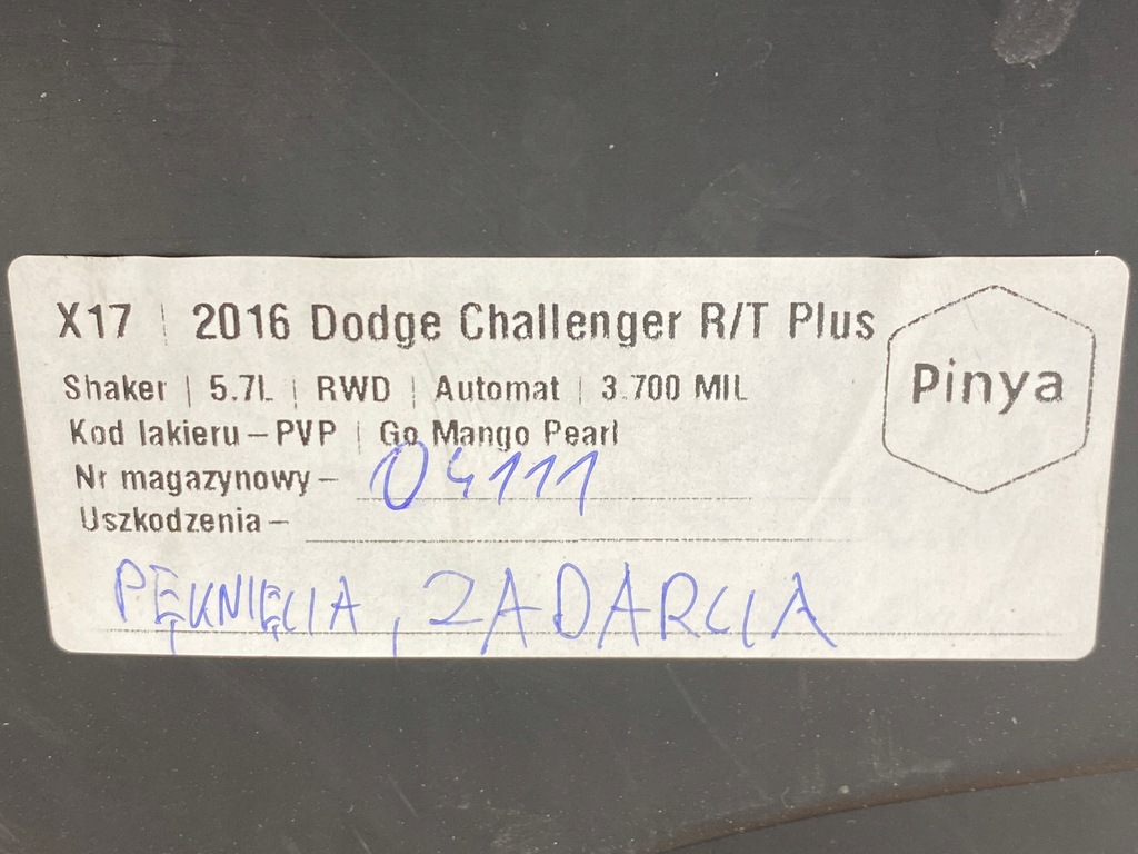 фото №8, Защита pod бампер dodge challenger 2014+ usa