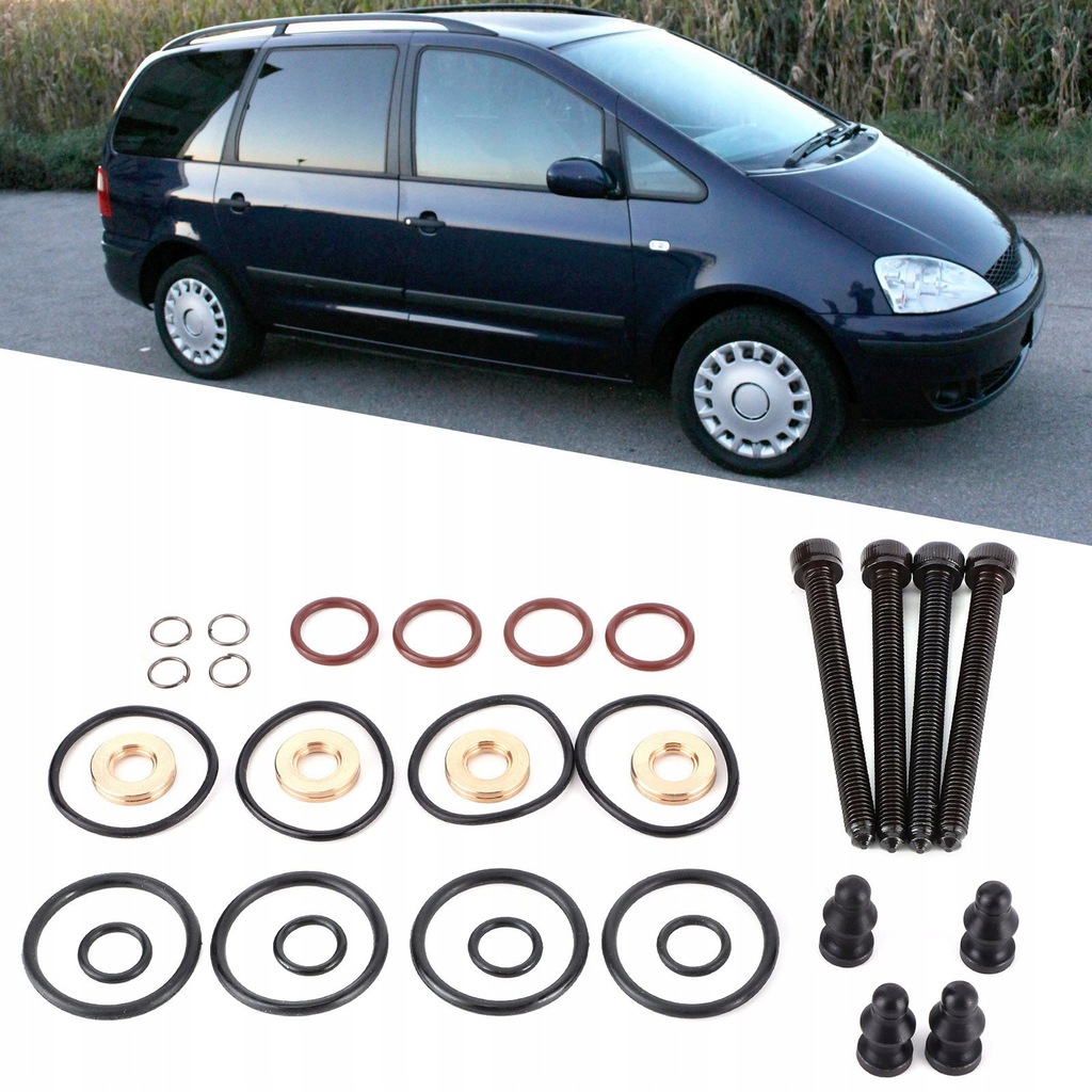 фото №9, 4 набор ремонтный уплотнители форсунок 038198051c volkswagen audi