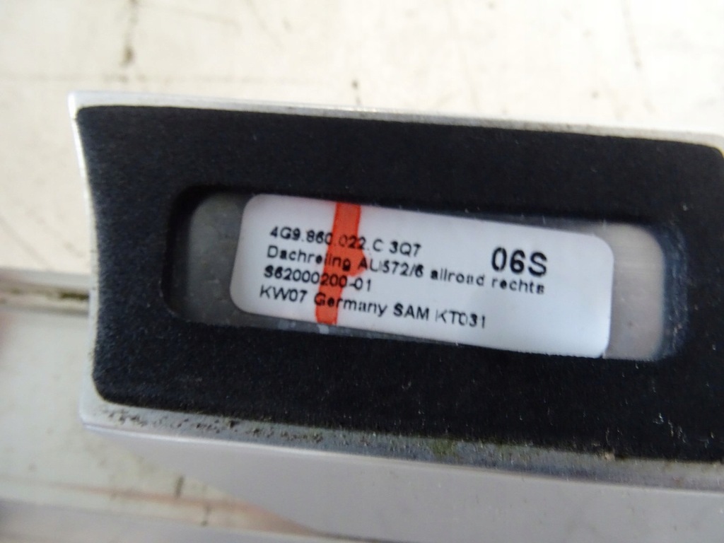 фото №11, Рейлинги кровельные комплект audi a6 c7 allroad 4g9860021c 4g9860022c