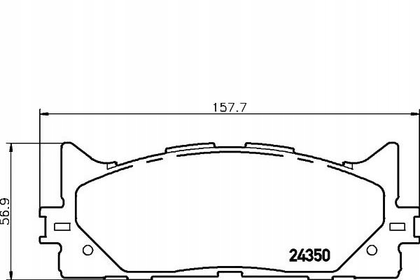 фото №1, Textar гальмівні колодки ham. toyota перед camry 06-/aurion