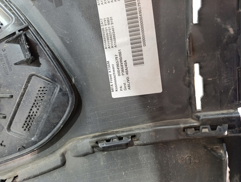 фото №14, Mercedes gla x156 a156 бампер перед передний противотуманные фары pdc