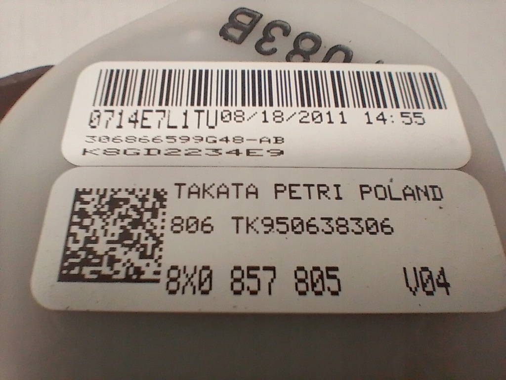 фото №7, Pas безпеки задня лівий правий audi a1