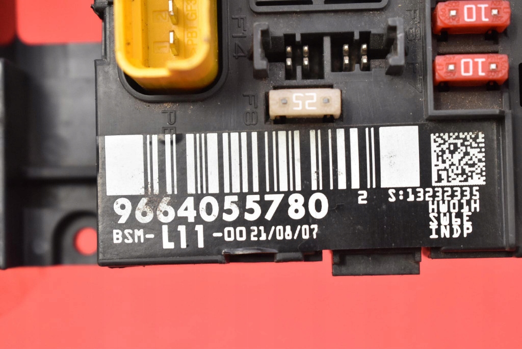 фото №7, Коробка предохранителей bsm 9664055780 peugeot 207 1 i 1.4 8v 73 km 06-09