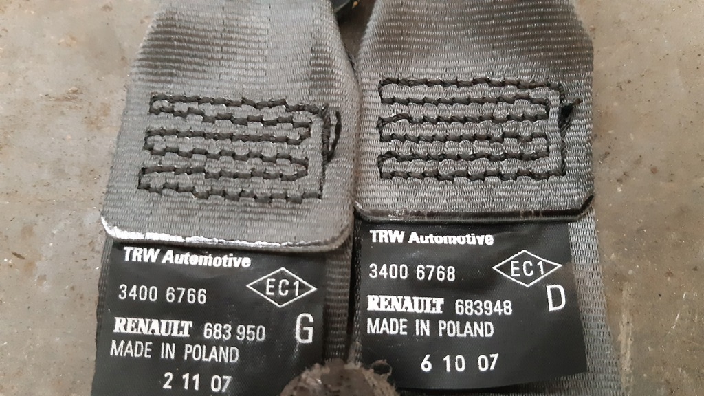 фото №13, Приборная панель консоль подушки безопасности ремни датчик kpl renault clio iii