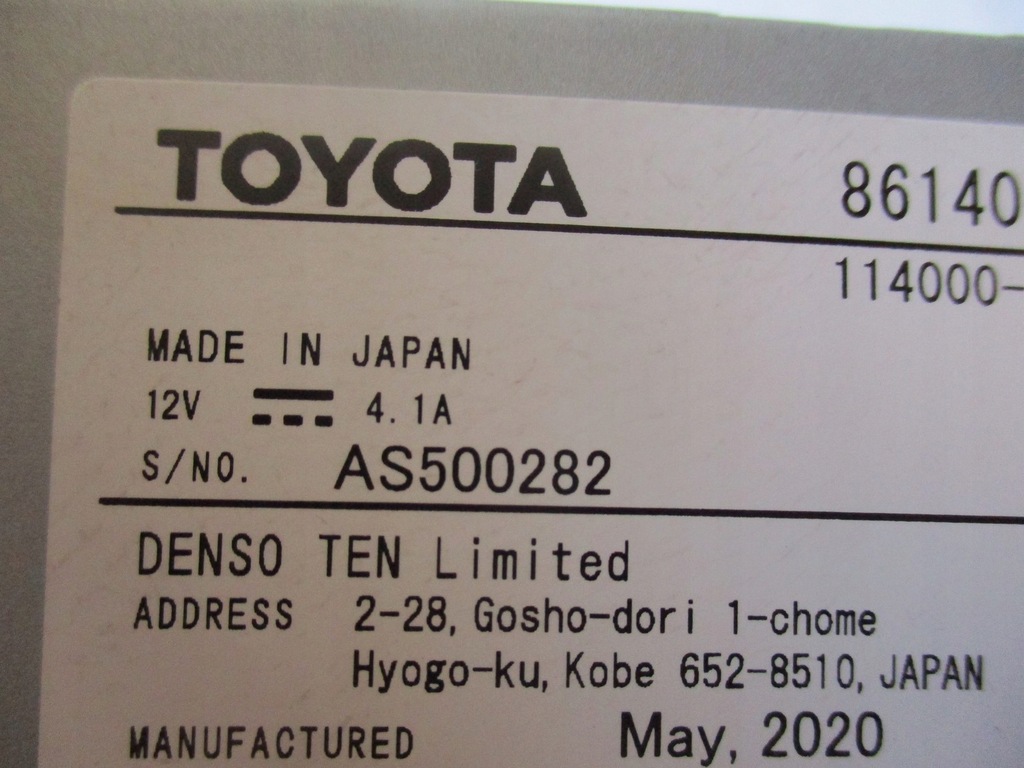 фото №9, Навигация радио toyota rav4 86140-42d10