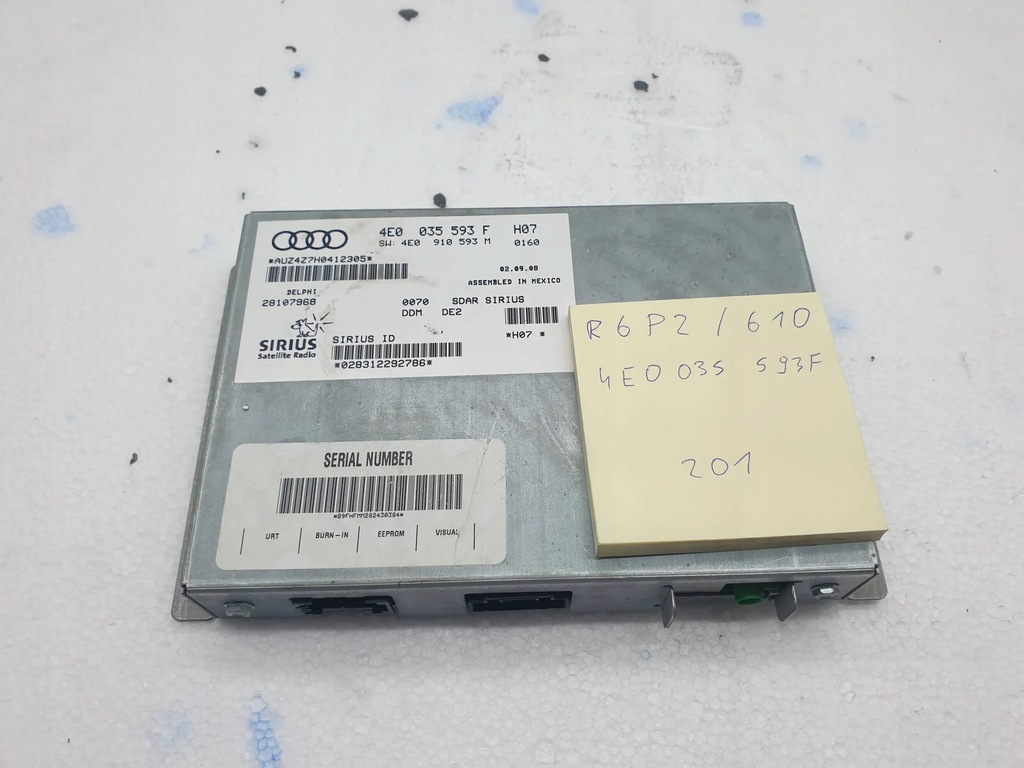 фото №1, Audi q7 4l модуль тюнер радио dab 4e0035593f