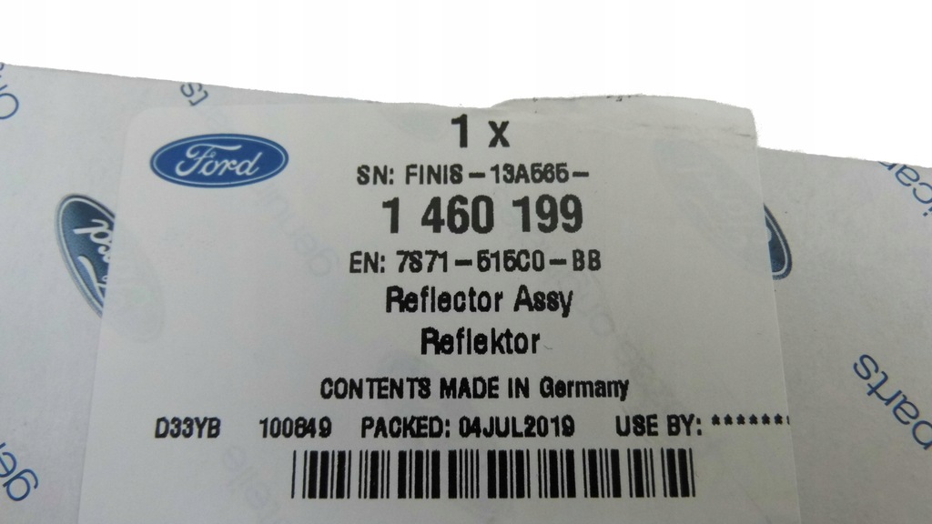 фото №13, Отражатель бампера задняя левый mondeo mk4 07-10 kombi _ 1460199 _ 7s71-515c0-bb