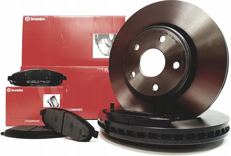 фото №1, Brembo гальмівні диски+ гальмівні колодки перед jeep commander 328mm