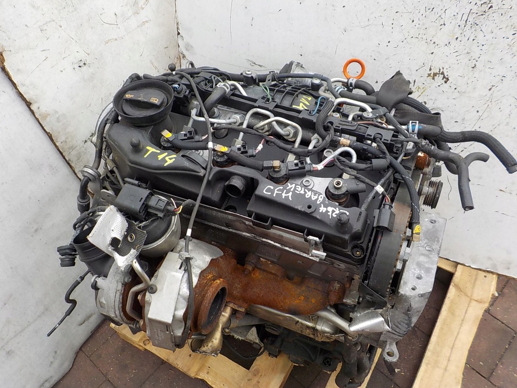 фото №11, Passat b7 golf vi octavia 2.0 tdi двигатель cfh kompletny