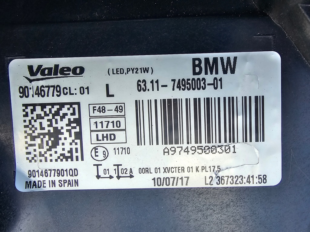 фото №5, Bmw x1 f48 full led лампа передняя