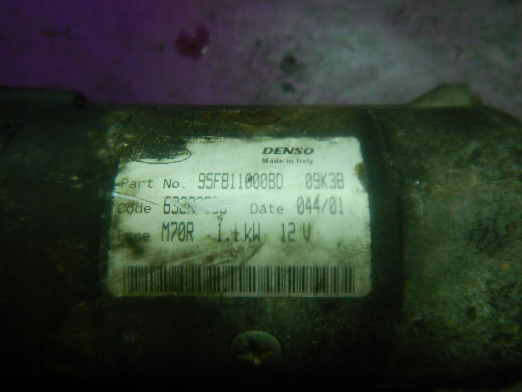 фото №4, Ford ka i 1.3 60km стартер 95fb11000bd 23 зубьев