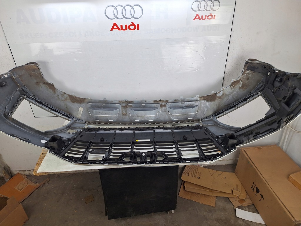 Бампер audi q7 4m 4m0 2 s-line 2019-2024 оригинал оригинальный номер рестайлинг  черный line Недорого