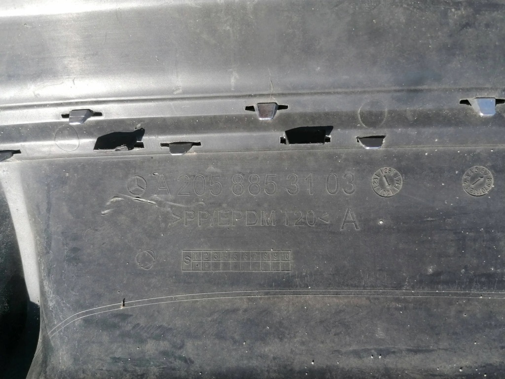 Накладка бампера задний mercedes c-klasa w205 с Разборки