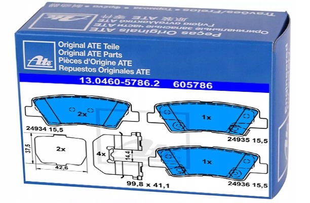 фото №1, Гальмівні колодки гальмівні ate do kia cadenza ii 3.3 gdi mpi
