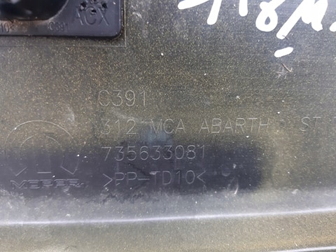 фото №8, Бампер задняя задний fiat 500 lift abarth