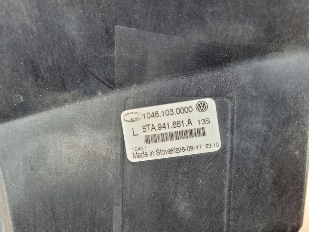 фото №7, Touran iii 15-21 противотуманная фара левый перед 5ta941661a полный eu