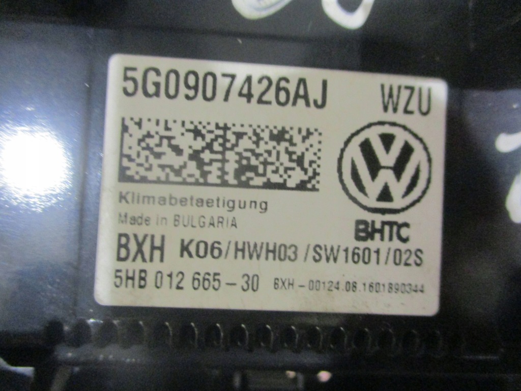 Панель обдув кондиционера vw passat b8 5g0907426aj Оригинал