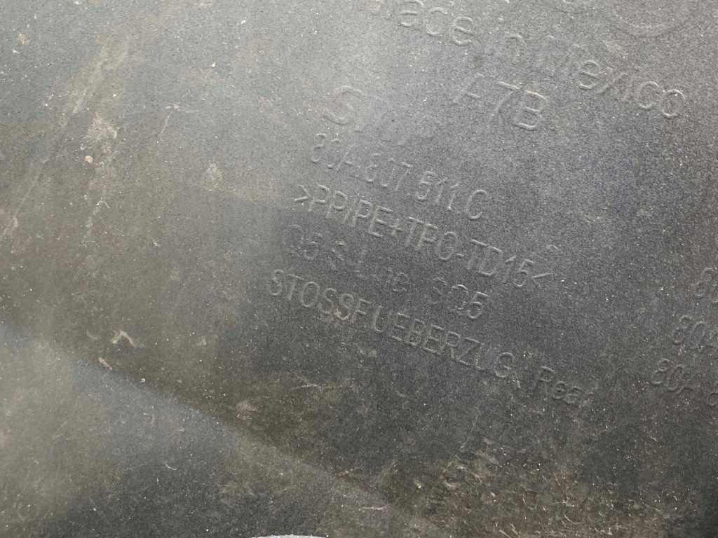 Audi q5 ii s-line бампер задній 80a807511c Зі Шроту