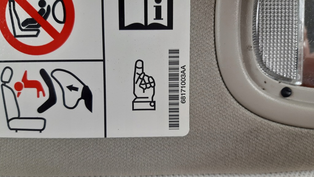 фото №4, Jeep cherokee kl lift 19- козырьки солцезащитный козырёк