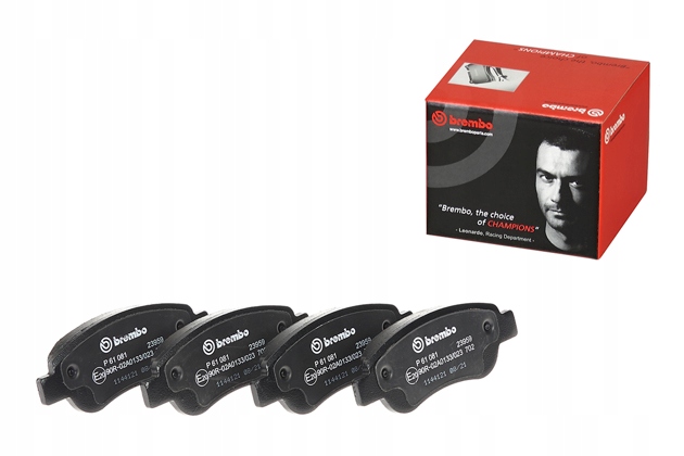 фото №1, Brembo p 61 081 тормозные колодки тормозные