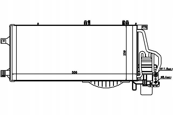 фото №2, Конденсатор кондиционера opel combo combo tour corsa