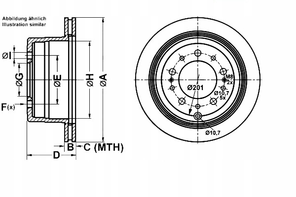 фото №1, Ate гальмівні диски гальмівні 2szt. lexus lx toyota land cr