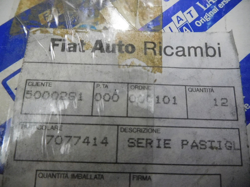 Гальмівні колодки гальмівні fiat fiorino перед оригінальний номер 7077414 Київ