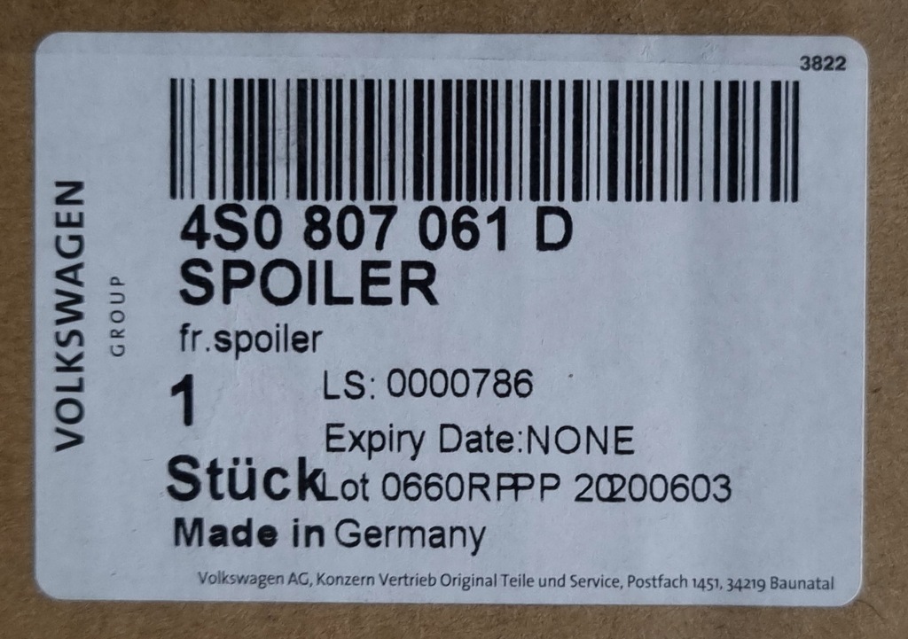 фото №14, Спойлер бампера перед карбон audi r8 rs8 4s 4s0807061d