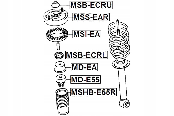 фото №3, Febest msb-ecrl труба проставочна, амортизатор