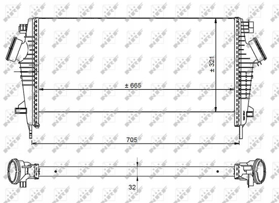 Nrf 30917 радиатор воздуха наддувочный Доставка