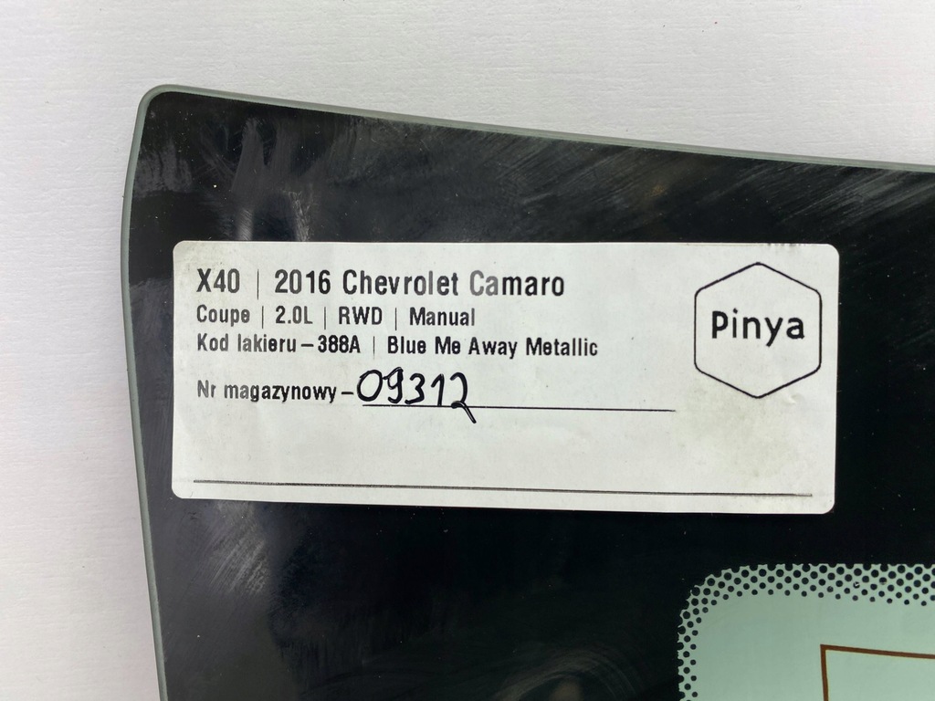 фото №10, Скло задня chevrolet camaro 2016