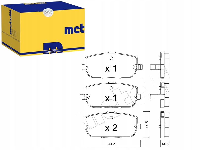 фото №1, Гальмівні колодки гальмівні mazda mx-5 05- metelli