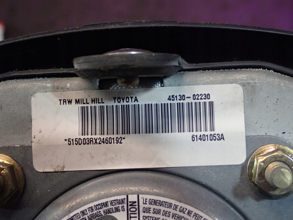 фото №5, Toyota corolla e12 00-08 подушка безпеки подушка водія 45130-02230