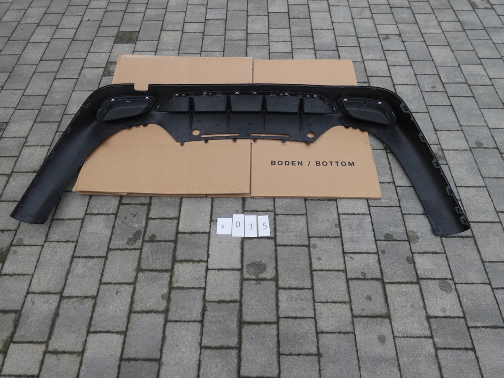 фото №12, Накладка, диффузор, спойлер бампера заднего mercedes e-klasa w-214 amg