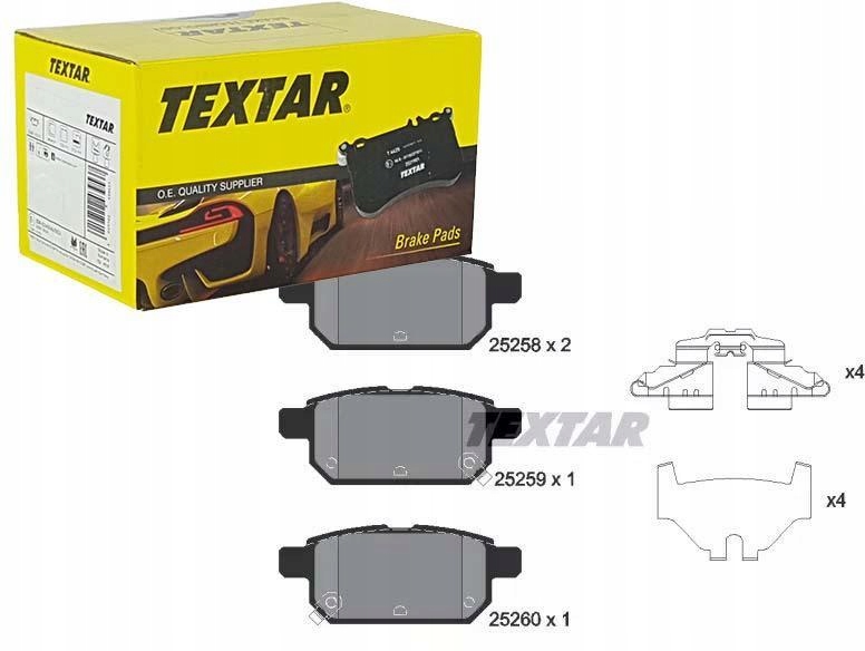 фото №1, Textar гальмівні колодки гальмівні задня 2525801