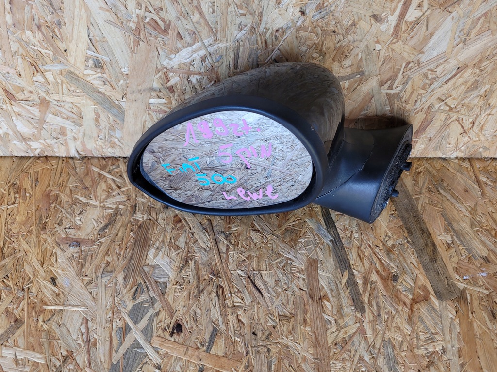 фото №1, Зеркало наружное левая fiat 500 5pin