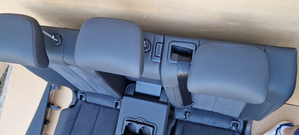 фото №14, Сиденья заднее сиденье audi q5 lift 80a кожа alcantara электрика подогрев jak nowe