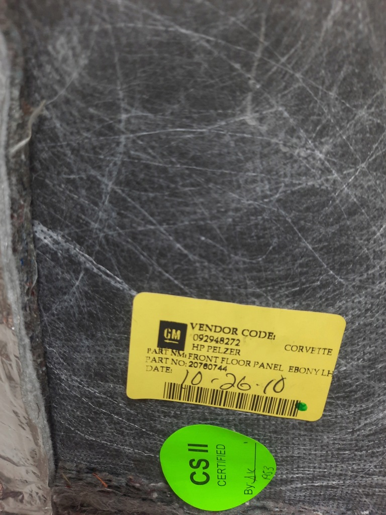 фото №7, Обшивка килимок водія лівий corvetta c6