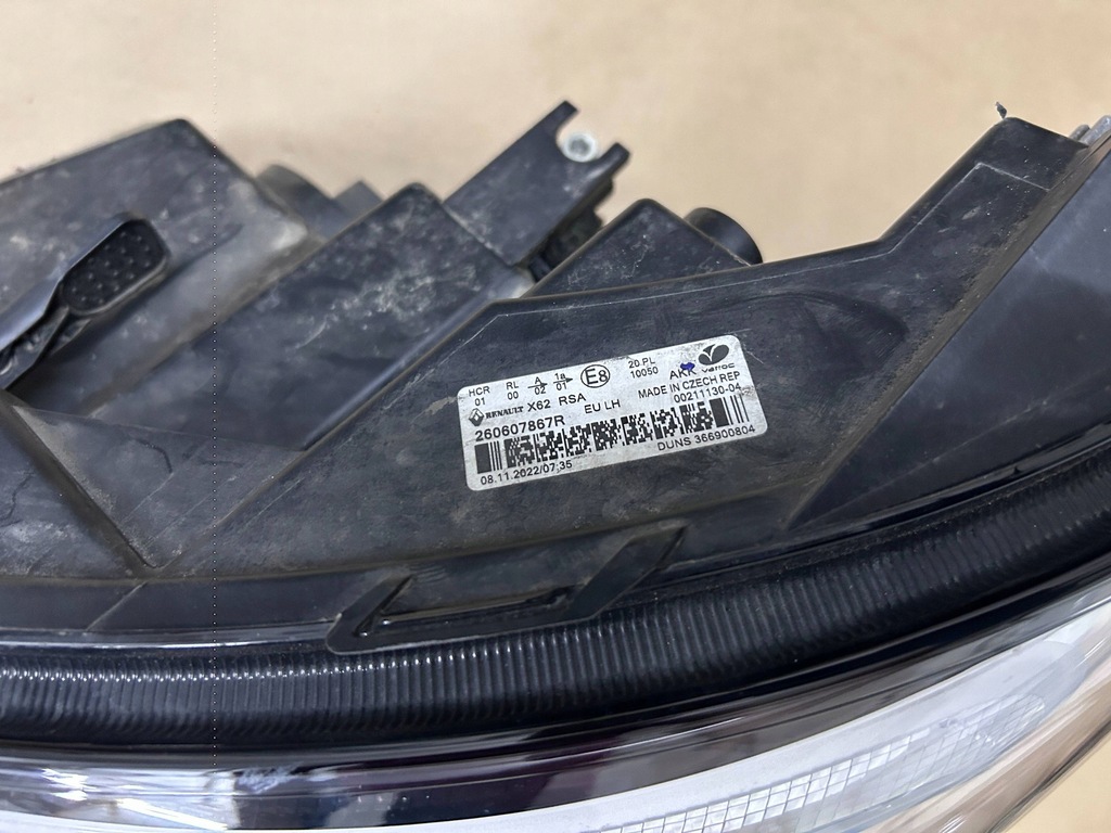 фото №5, Лампа фара левый перед передний 260607867r renault master iv