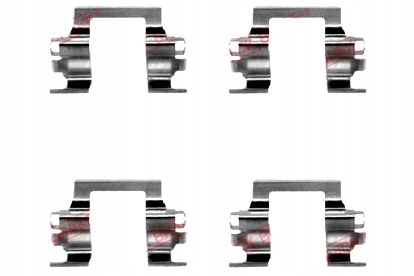 фото №2, Набір монтажний гальмівних колодок перед isuzu campo kb trooper i opel campo