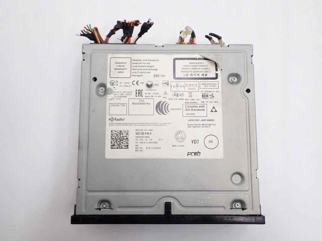 Купить Радио заводской дисплей европа 6v0919604b skoda fabia 3 6v 17r