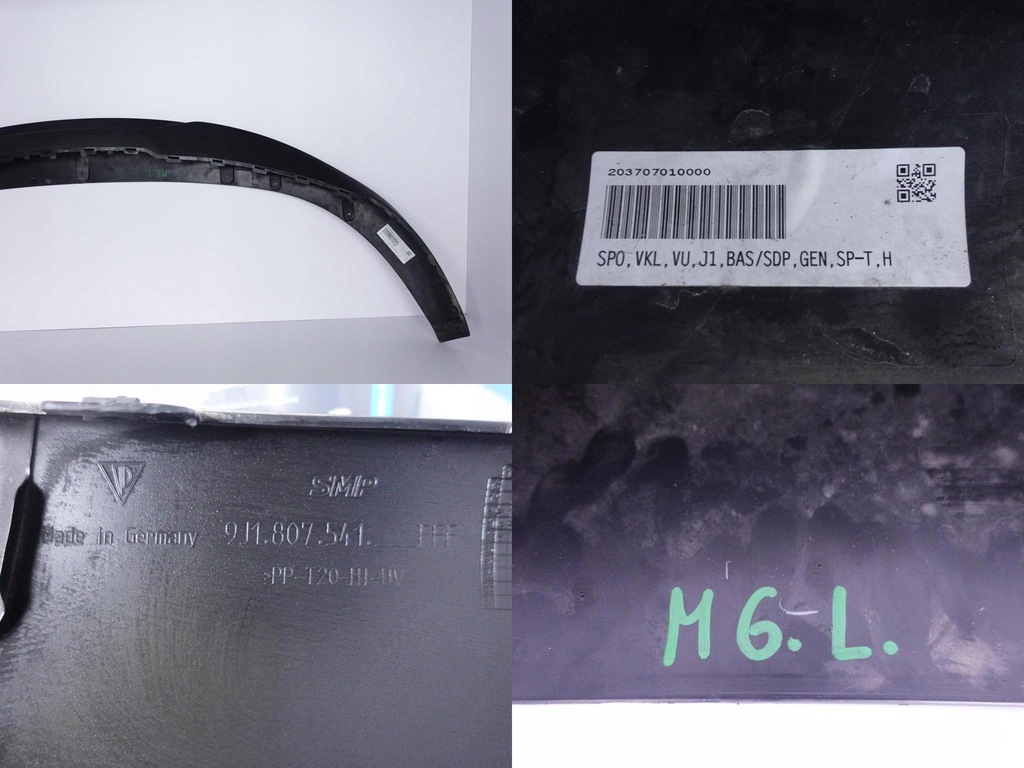 фото №12, Porsche taycan 9j1 19- спойлер w бампер перед