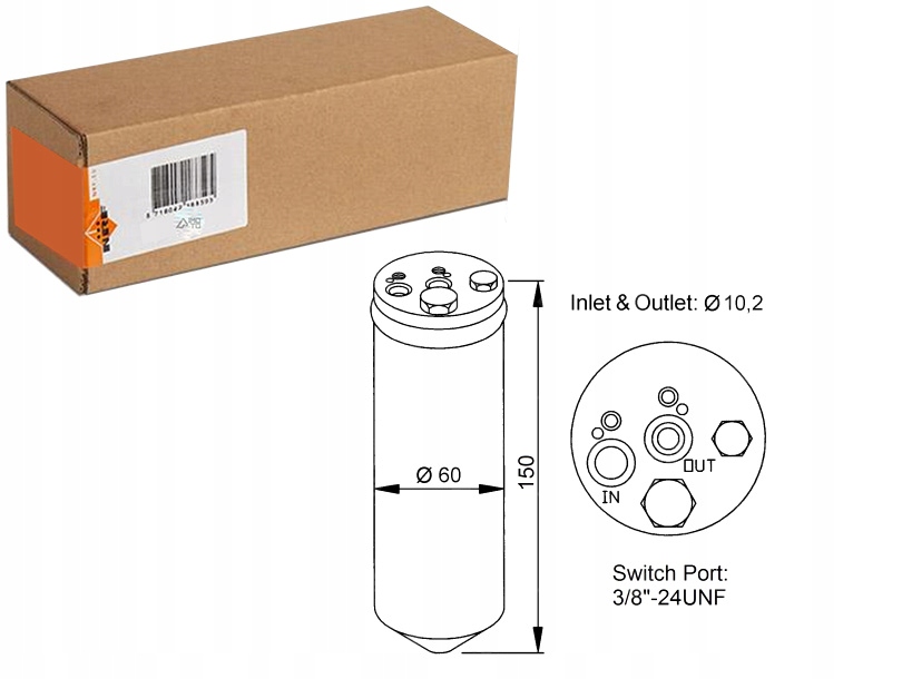фото №1, Осушитель кондиционера nissan almera i micra ii pick up primera