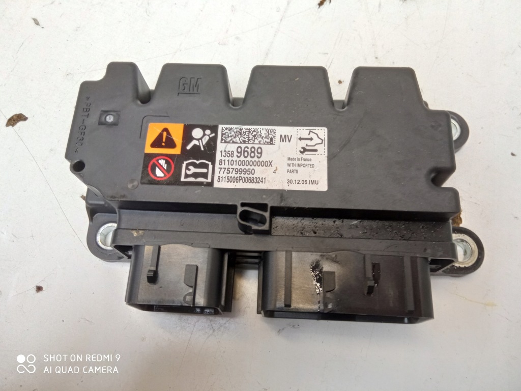 фото №1, Opel adam meriva b модуль датчик подушка безпеки 13589689