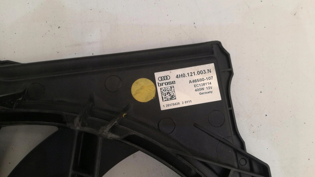 фото №10, Audi a8 4h корпус вентилятор 4h0121003n