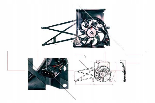 фото №2, Nrf 47013 вентилятор, охолодження двигуна