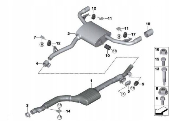 фото №8, Хомут уплотнительная bmw f20 f21 f22 f25 x3 f26 x4 f30 f31 f36 f45 f48 x1
