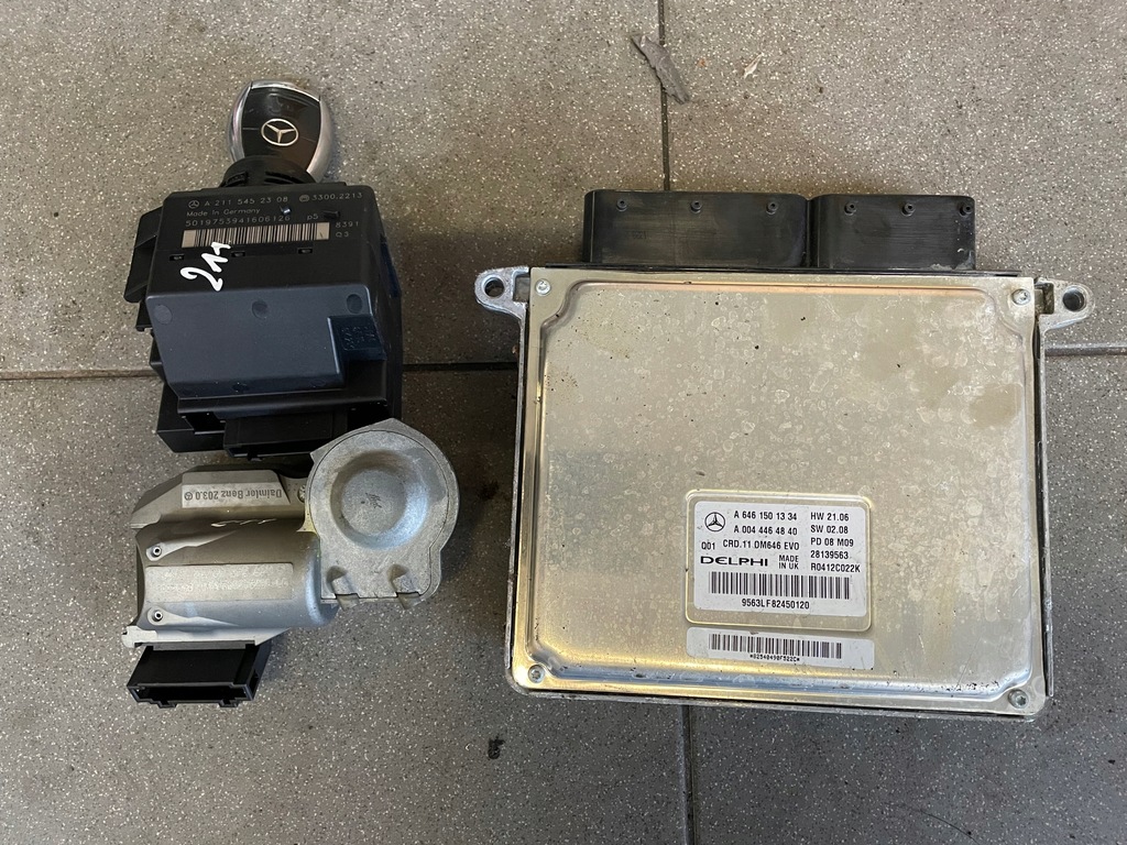 фото №1, Mercedes w211 2.2 lift набір стартовий бортовий комп'ютер