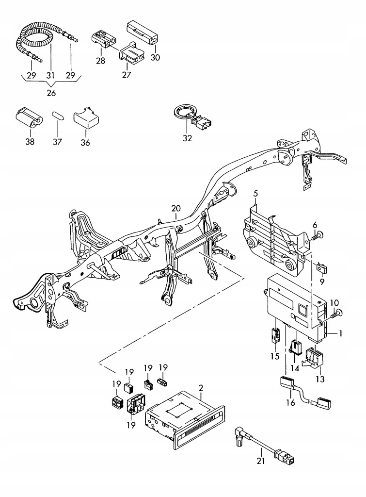 фото №7, Кронштейн кронштейн navi mmi audi q7 4l 4l0035462a